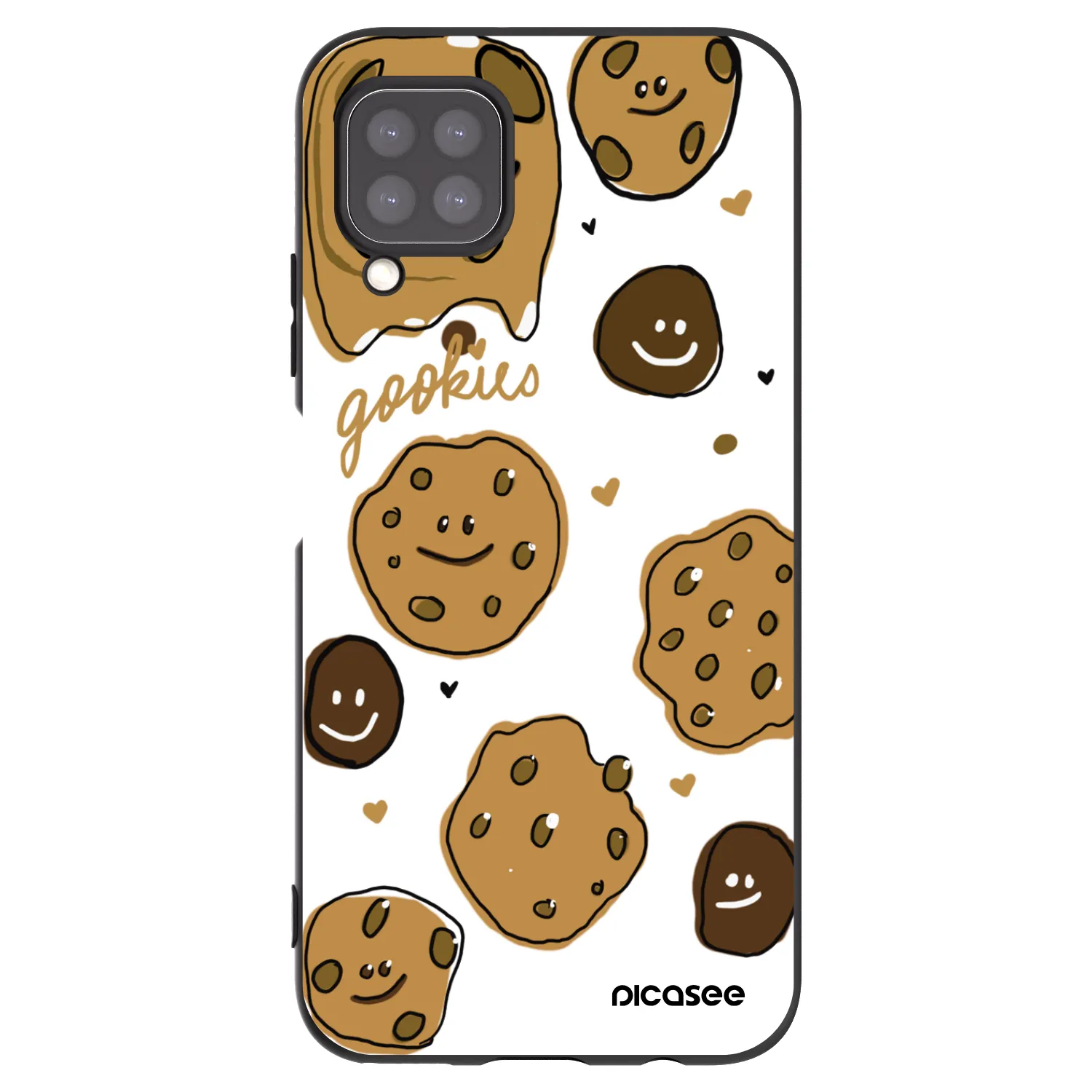 Picasee silikonový černý obal pro Huawei P40 Lite - Gookies