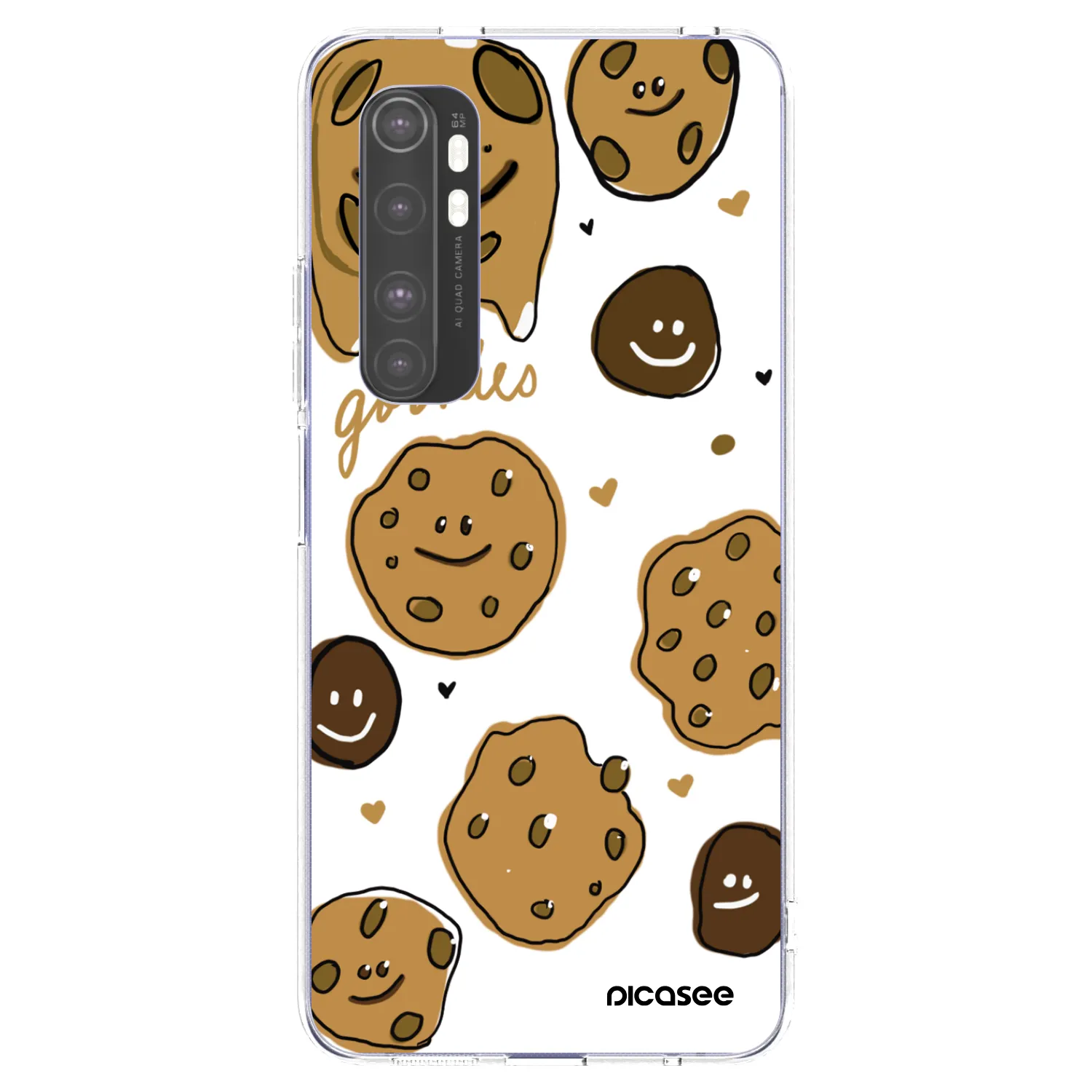 Picasee silikonový průhledný obal pro Xiaomi Mi Note 10 Lite - Gookies
