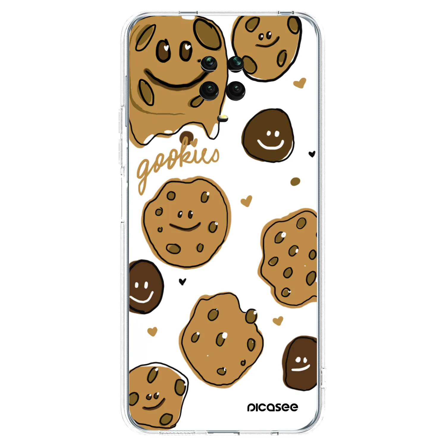 Picasee silikonový průhledný obal pro Xiaomi Redmi Note 9S - Gookies