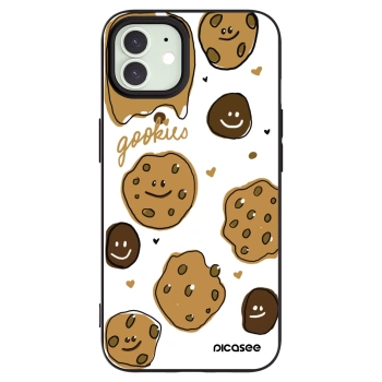 Picasee silikonový černý obal pro Apple iPhone 12 - Gookies