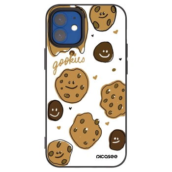 Picasee silikonový černý obal pro Apple iPhone 12 mini - Gookies