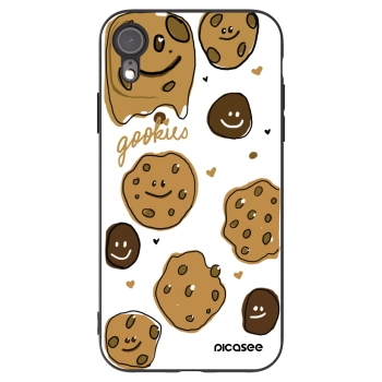 Picasee silikonový černý obal pro Apple iPhone XR - Gookies