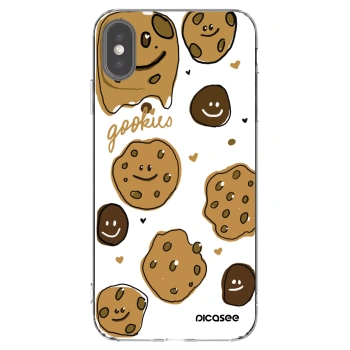 Picasee silikonový průhledný obal pro Apple iPhone XS Max - Gookies