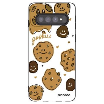 Picasee silikonový černý obal pro Samsung Galaxy S10 G973 - Gookies