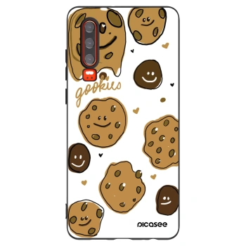 Picasee silikonový černý obal pro Huawei P30 - Gookies