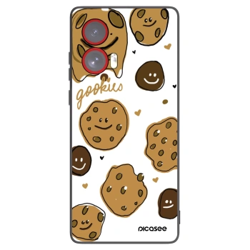 Picasee silikonový černý obal pro Motorola Edge 50 Fusion - Gookies