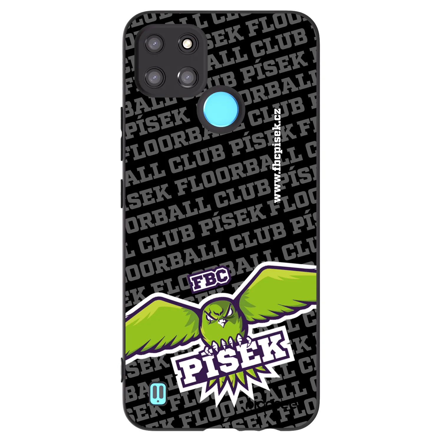 Picasee silikonový černý obal pro Realme C21Y - FBC Písek
