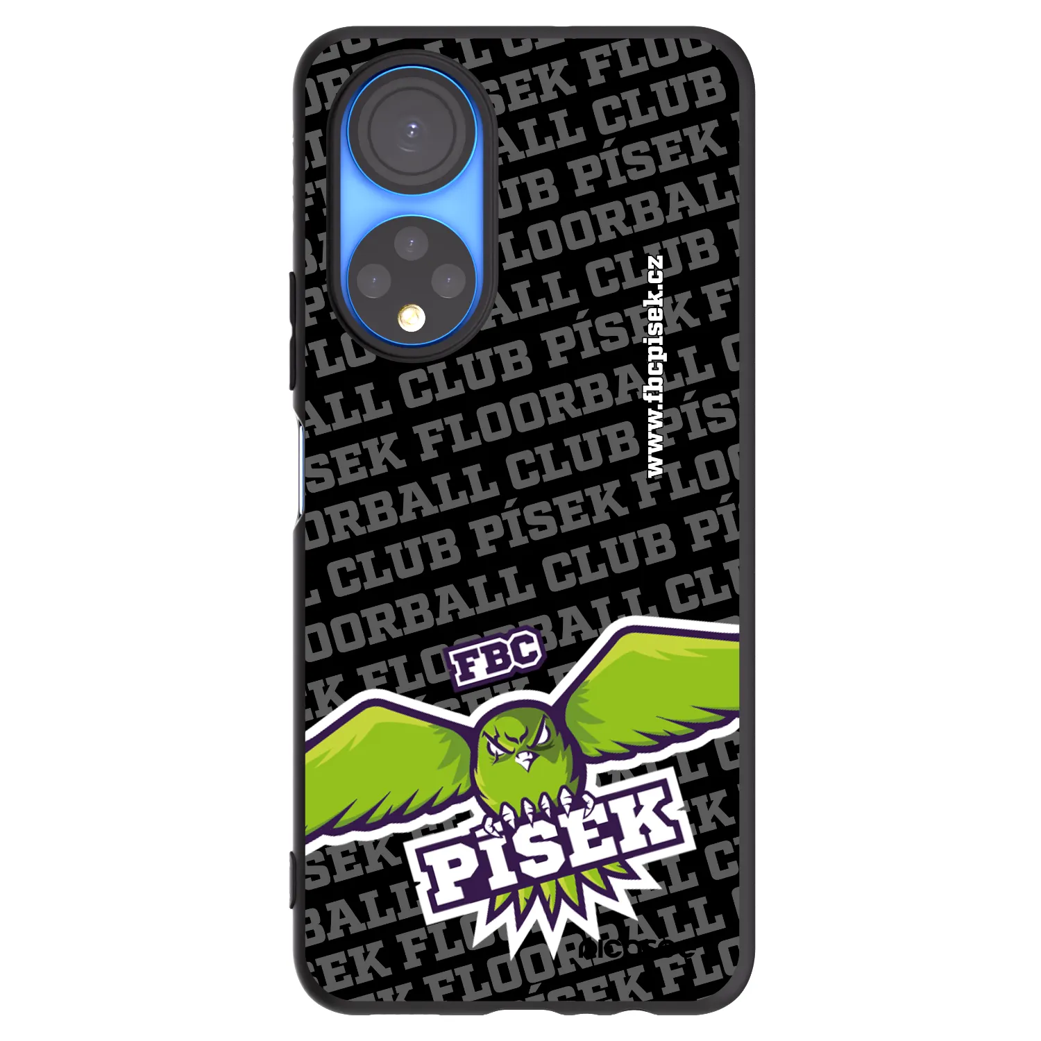Picasee silikonový černý obal pro Honor X7 - FBC Písek