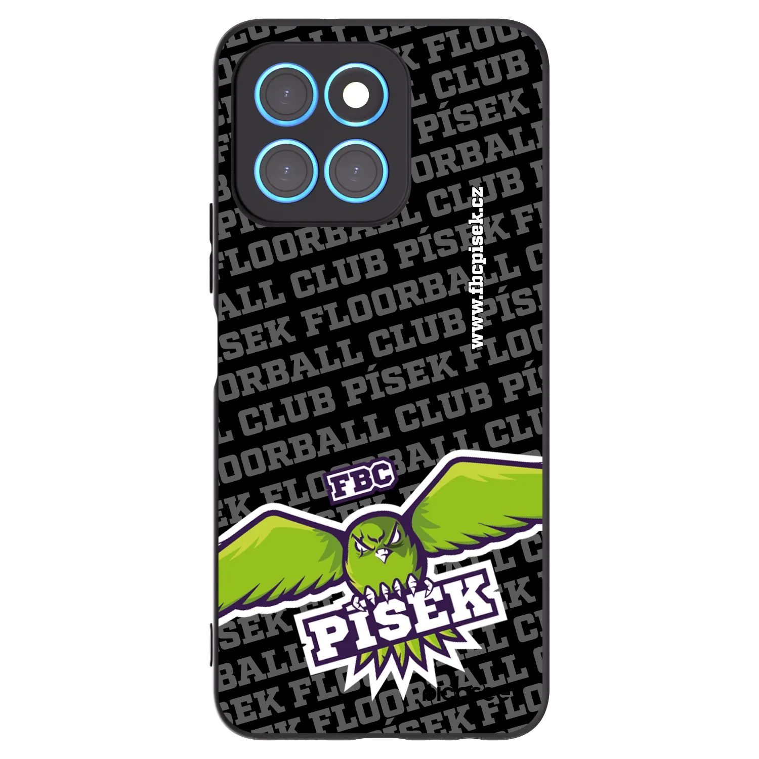 Picasee silikonový černý obal pro Honor X8 5G - FBC Písek