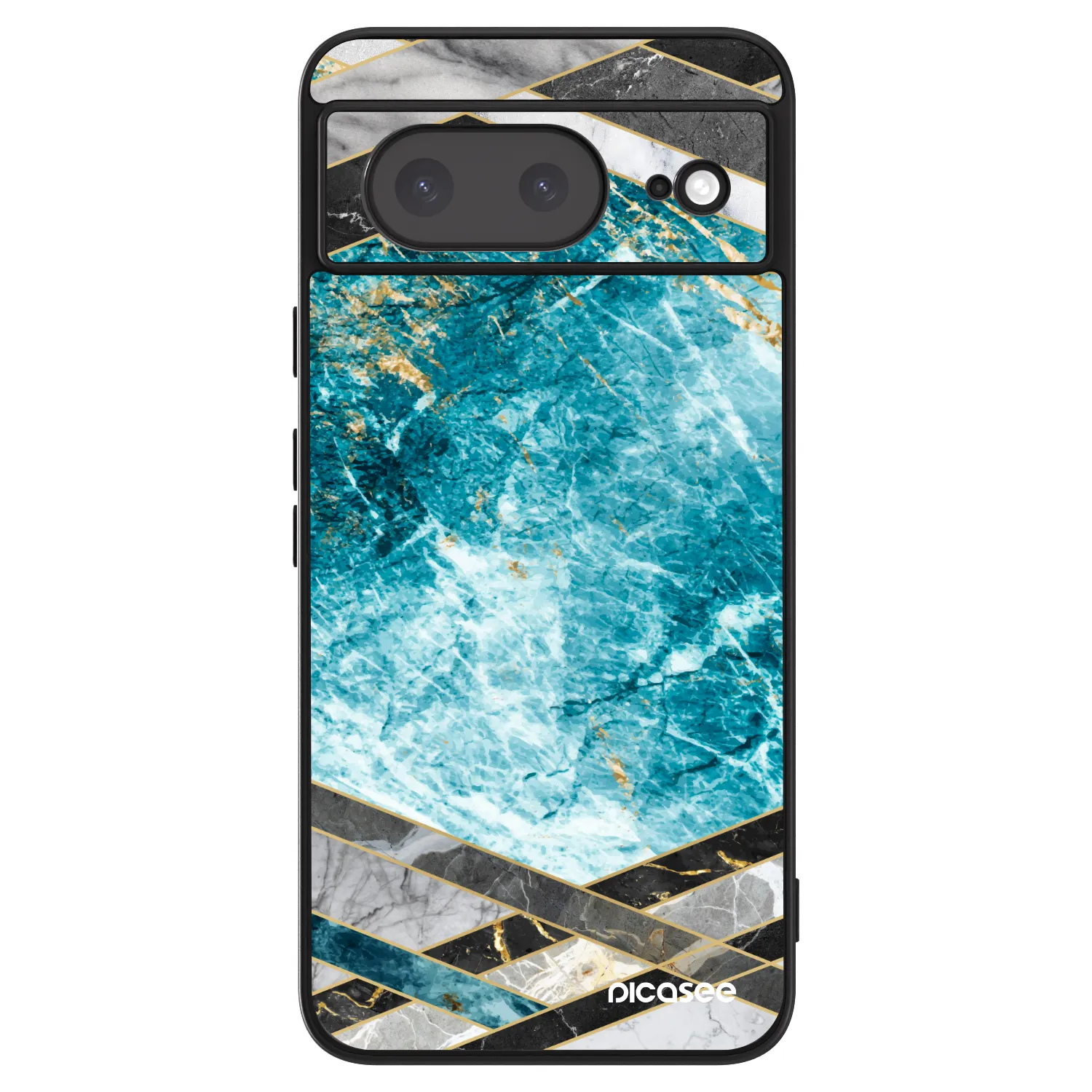 Picasee ULTIMATE CASE pro Google Pixel 8a - Blue geometry