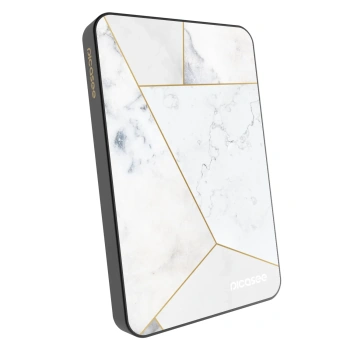 Powerbanka s MagSafe 5 000 mAh Šedá - White tile