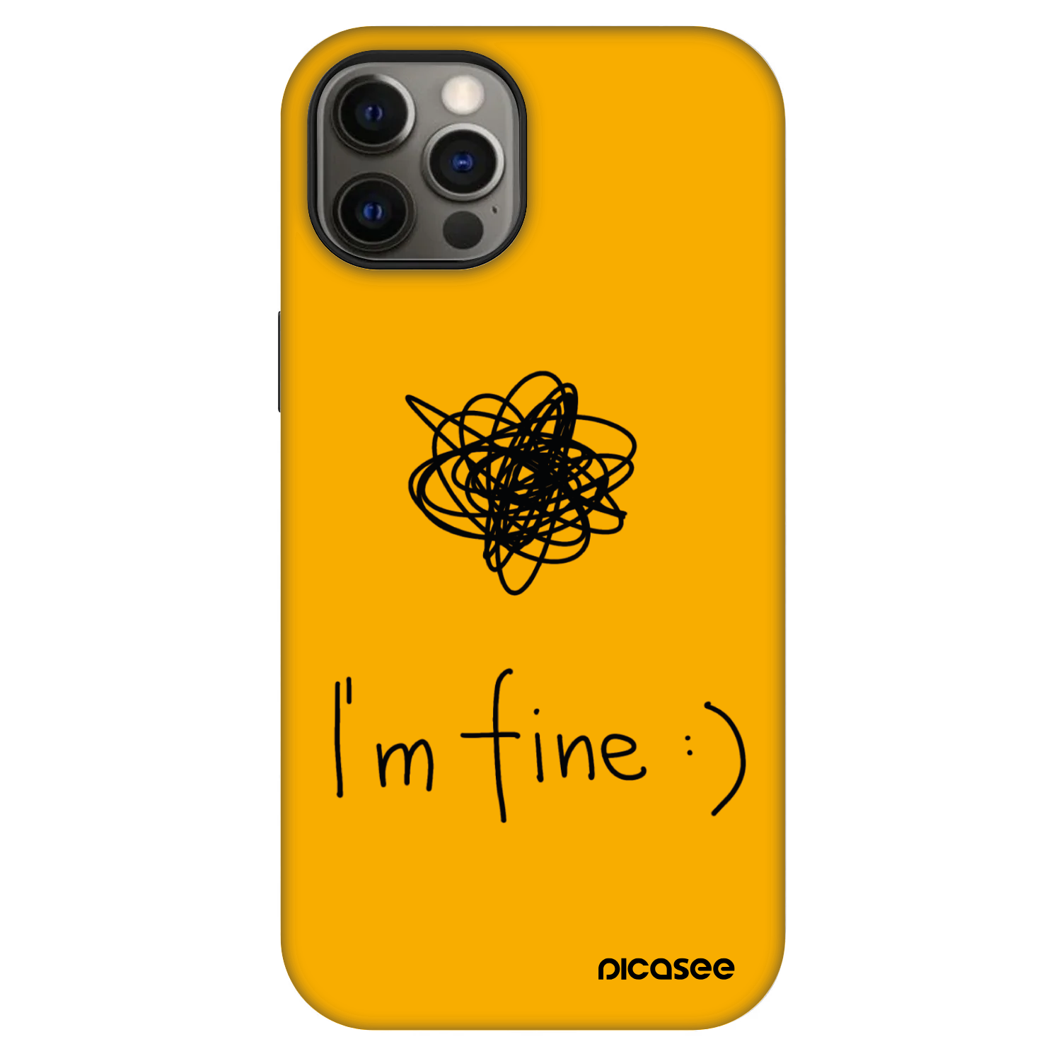 Picasee Fashion Case MagSafe Apple iPhone 12 Pro - I am fine
