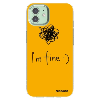 Picasee silikonový průhledný obal pro Apple iPhone 12 - I am fine