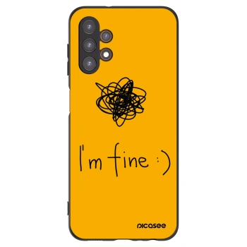 Picasee silikonový černý obal pro Samsung Galaxy A13 4G A135 - I am fine