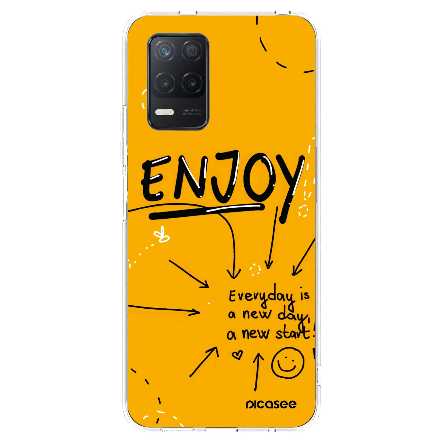 Picasee silikonový průhledný obal pro Realme 8 5G - Enjoy