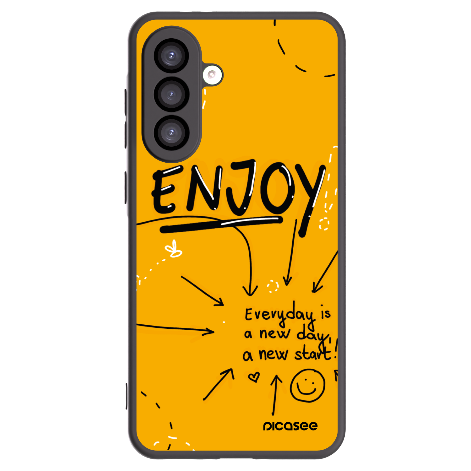 Picasee silikonový černý obal pro Samsung Galaxy A26 5G A266B - Enjoy