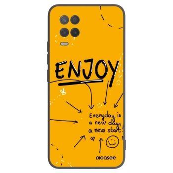 Picasee silikonový černý obal pro Realme 8 5G - Enjoy