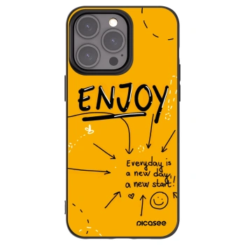 Picasee silikonový černý obal pro Apple iPhone 15 Pro Max - Enjoy