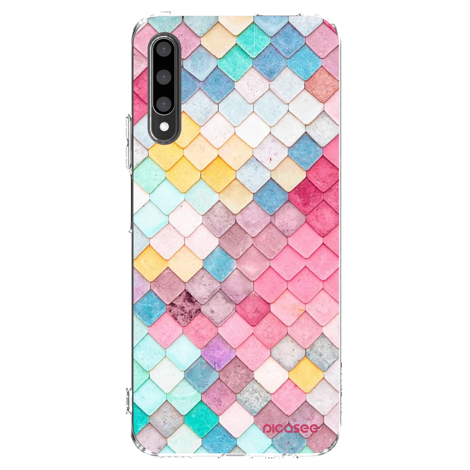 Picasee silikonový průhledný obal pro Honor 9X Pro - Barevná střecha
