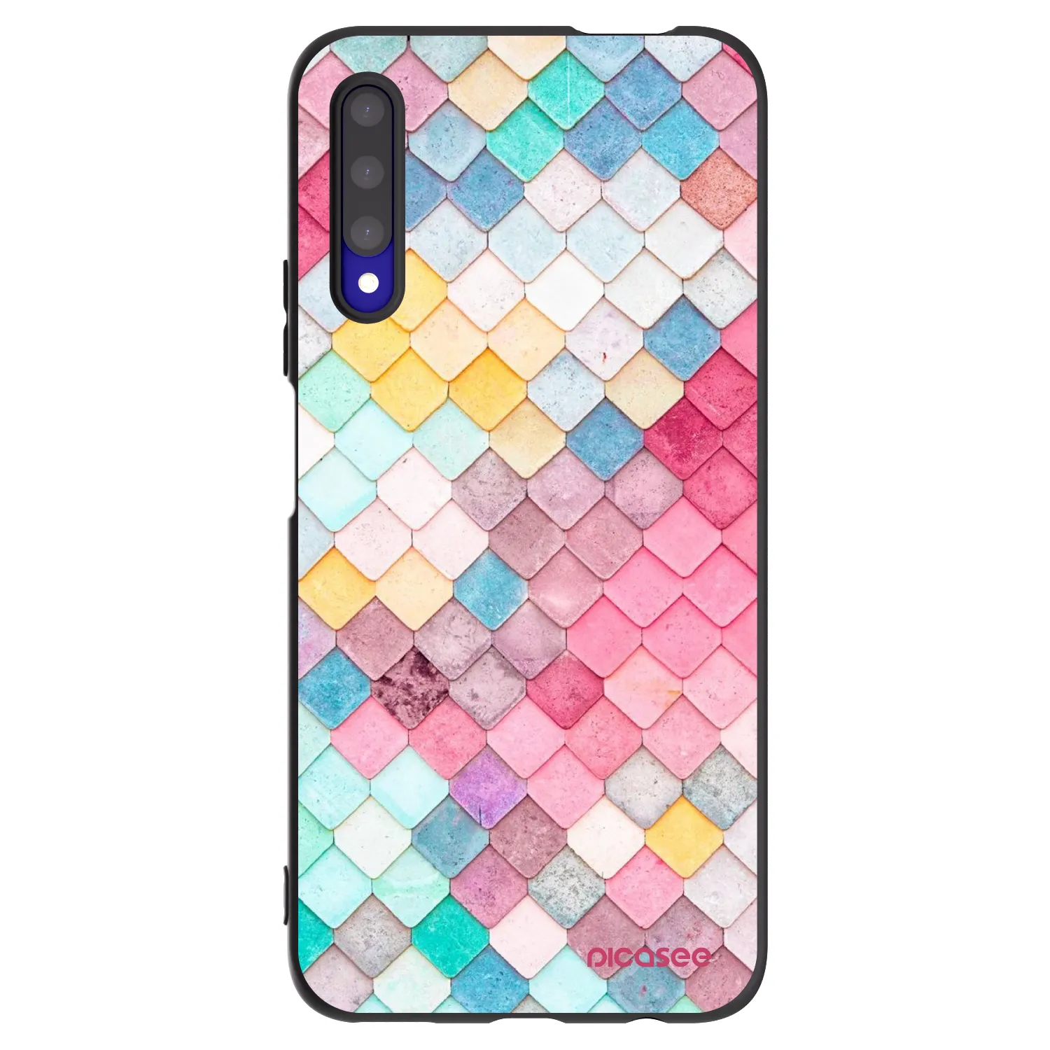 Picasee silikonový černý obal pro Honor 9X Pro - Barevná střecha