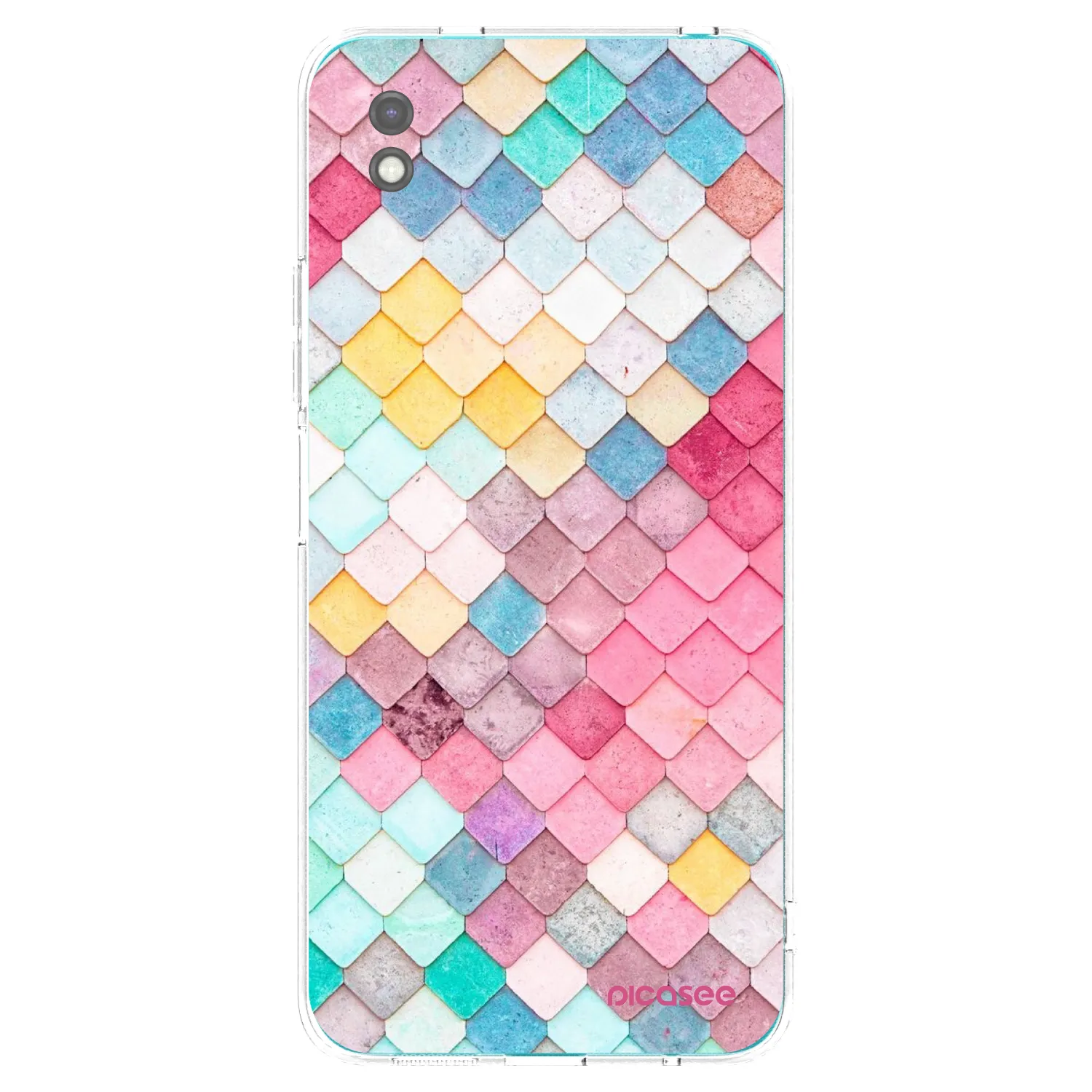 Picasee silikonový černý obal pro Xiaomi Redmi 9A - Barevná střecha
