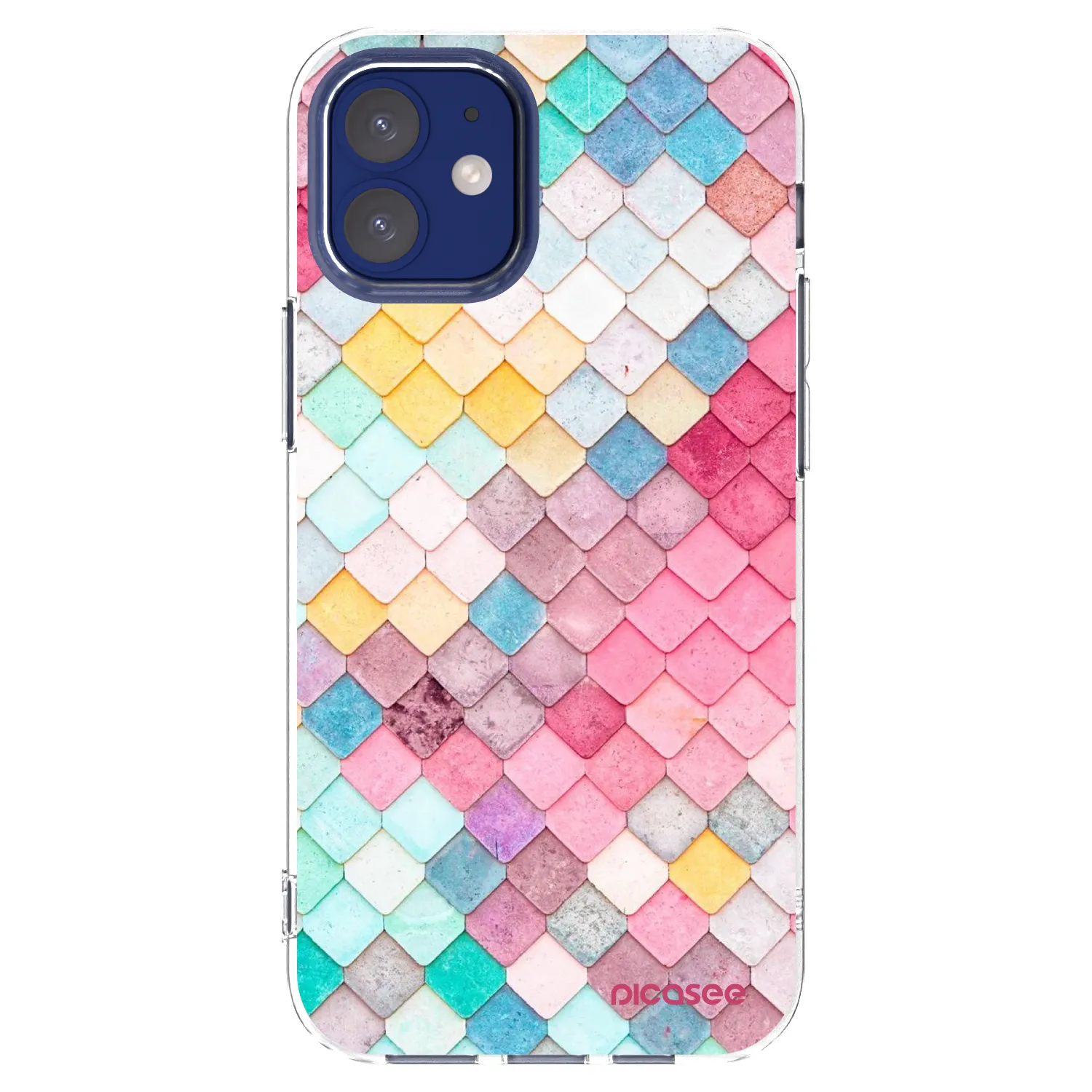 Picasee silikonový průhledný obal pro Apple iPhone 12 mini - Barevná střecha