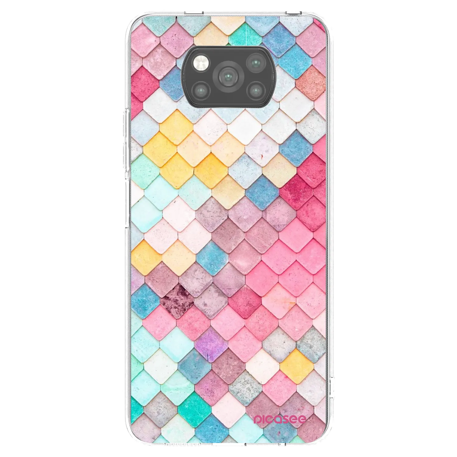 Picasee silikonový černý obal pro Xiaomi Poco X3 Pro - Barevná střecha
