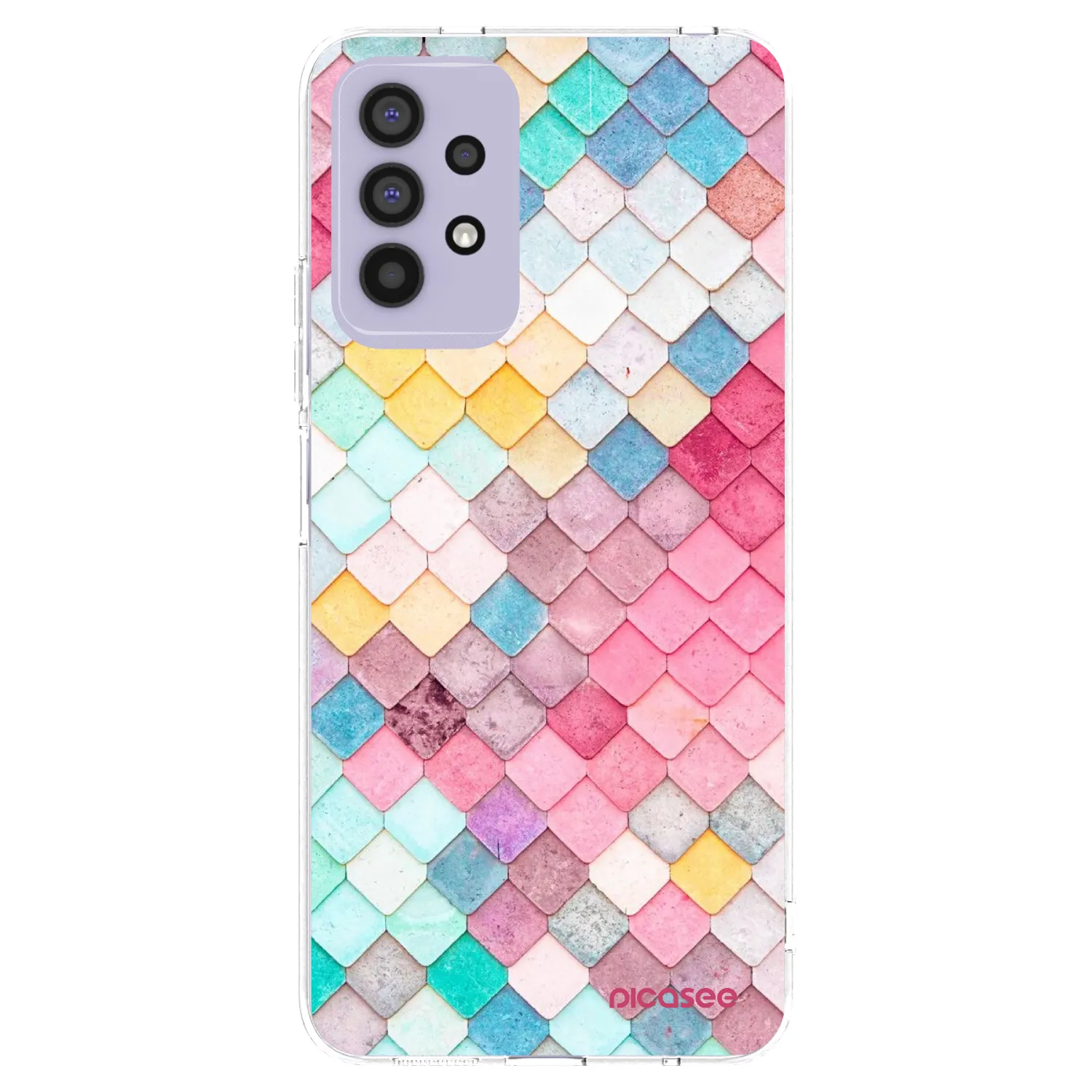 Picasee silikonový průhledný obal pro Samsung Galaxy A32 4G SM-A325F - Barevná střecha