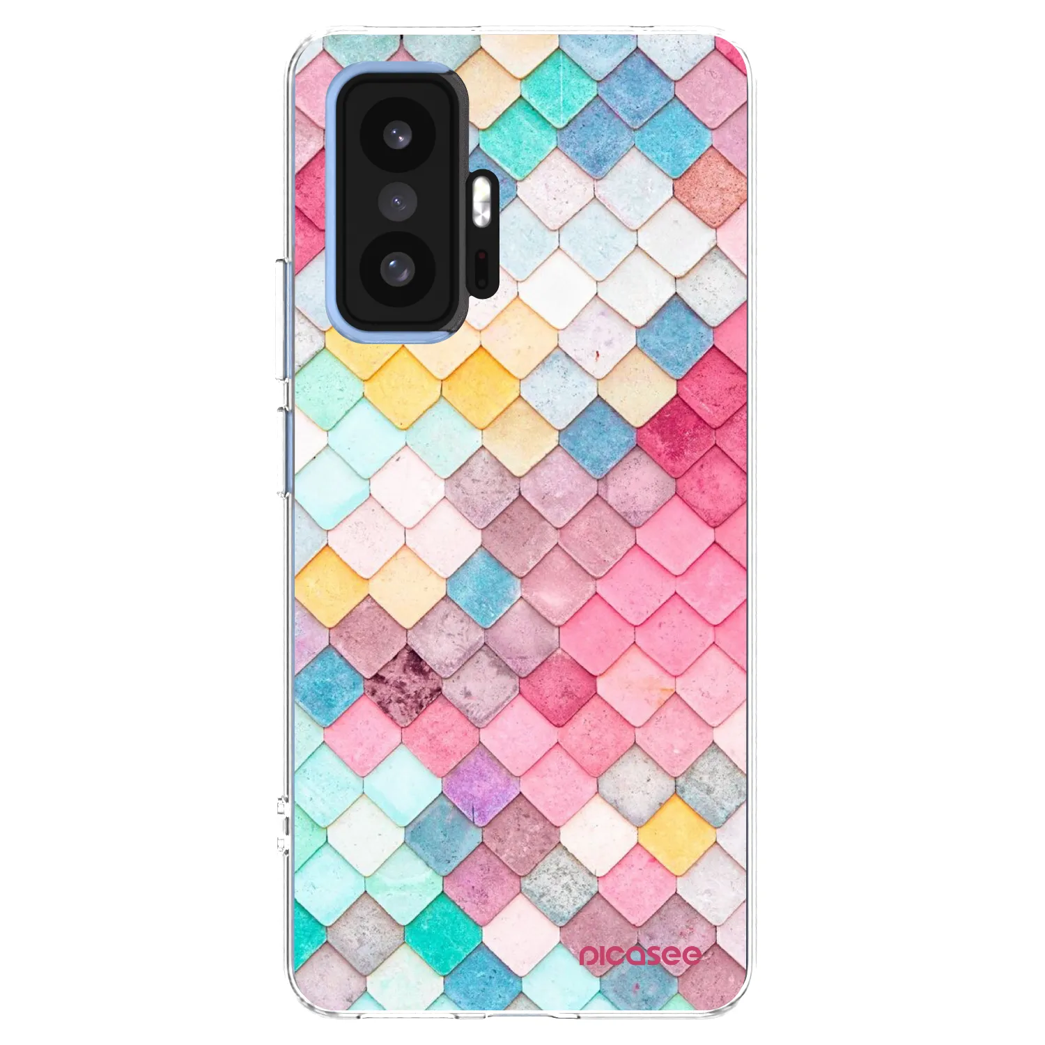 Picasee silikonový průhledný obal pro Xiaomi 11T - Barevná střecha