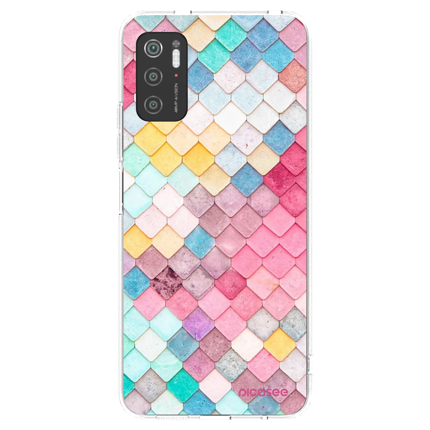 Picasee silikonový průhledný obal pro Xiaomi Poco M3 Pro 5G - Barevná střecha