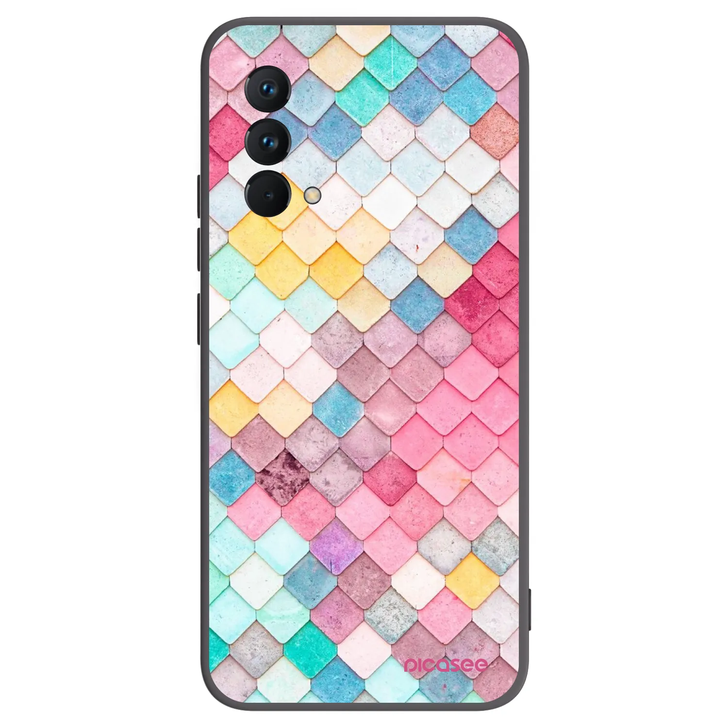 Picasee silikonový černý obal pro Realme GT Master Edition 5G - Barevná střecha