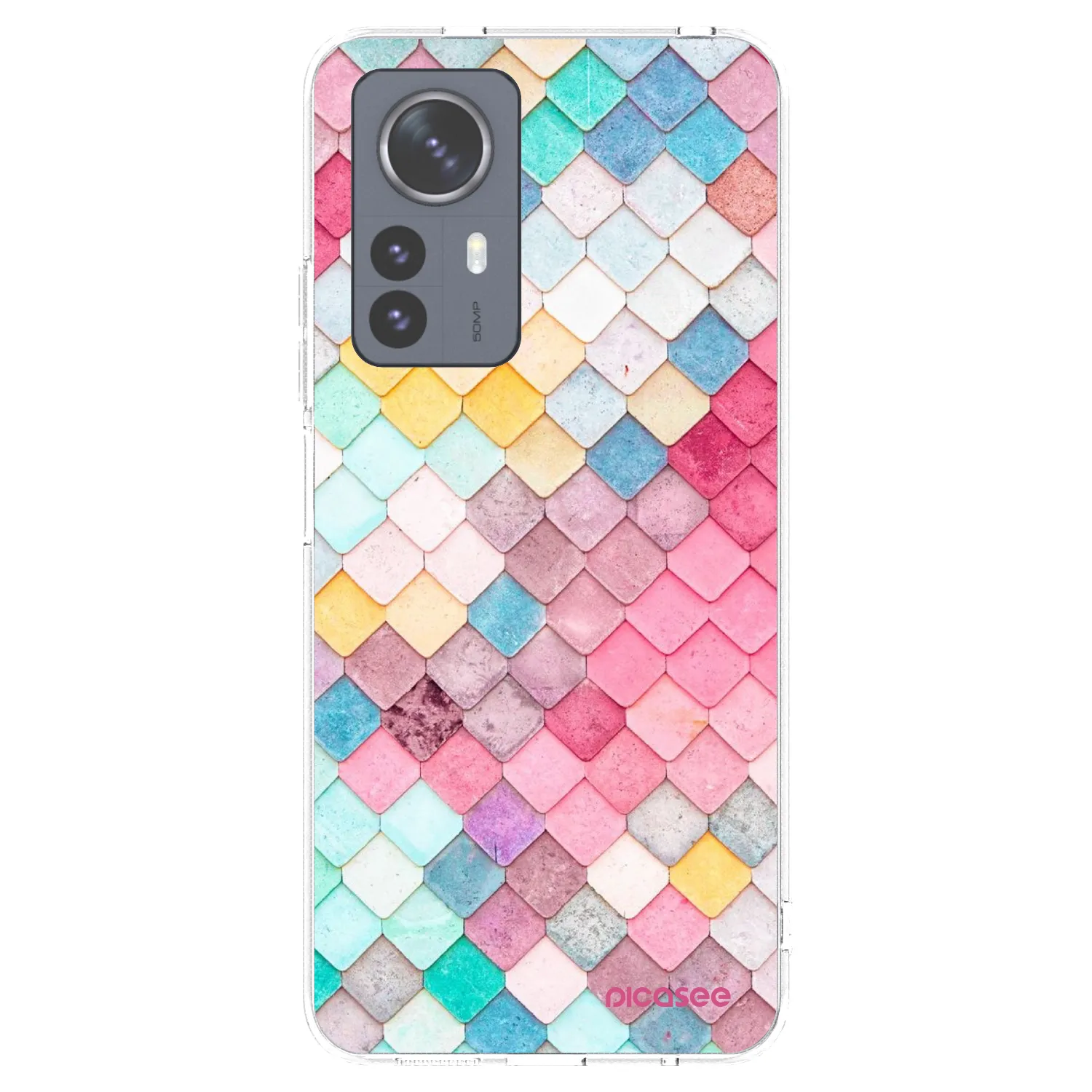 Picasee silikonový průhledný obal pro Xiaomi 12 Pro - Barevná střecha