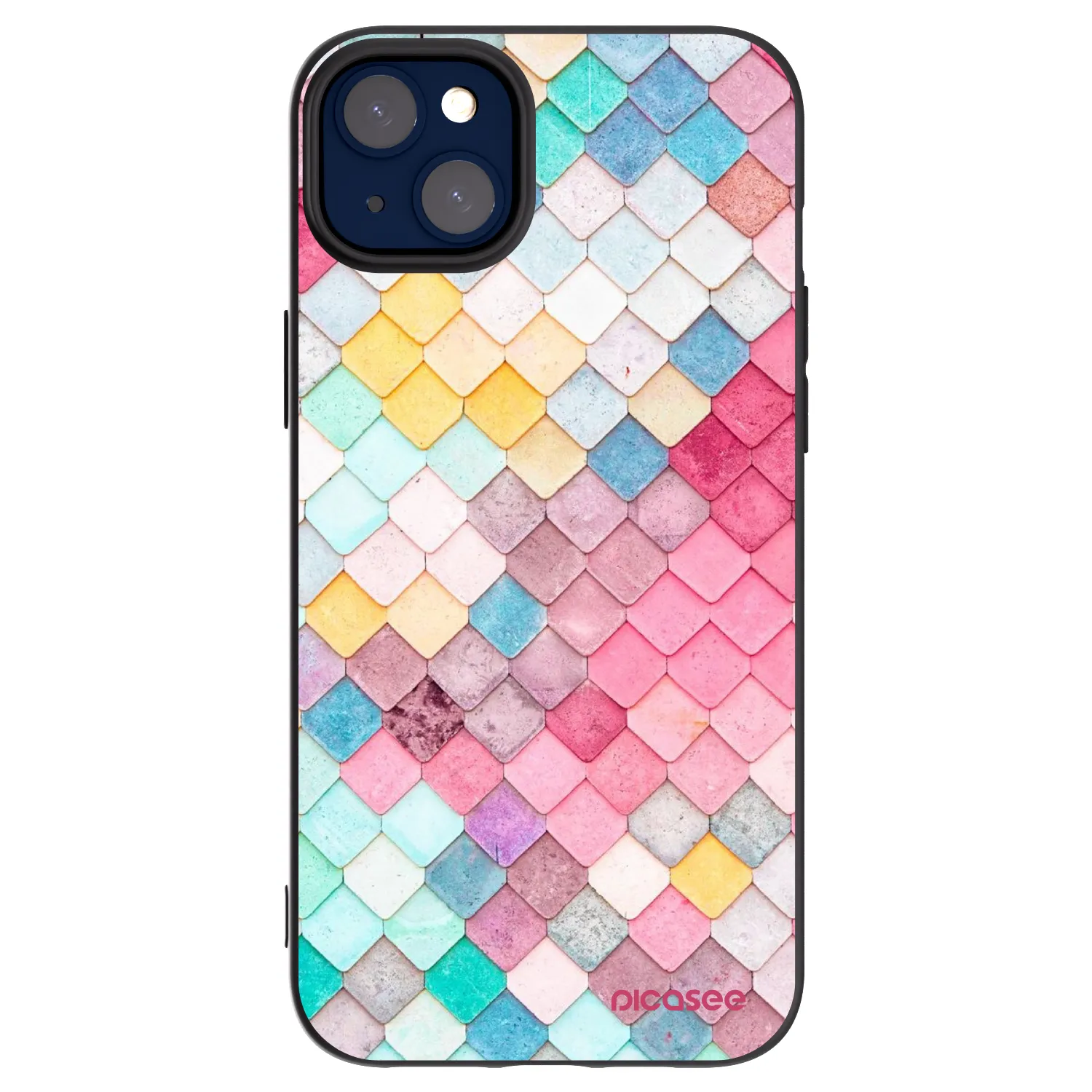 Picasee silikonový černý obal pro Apple iPhone 14 Plus - Barevná střecha
