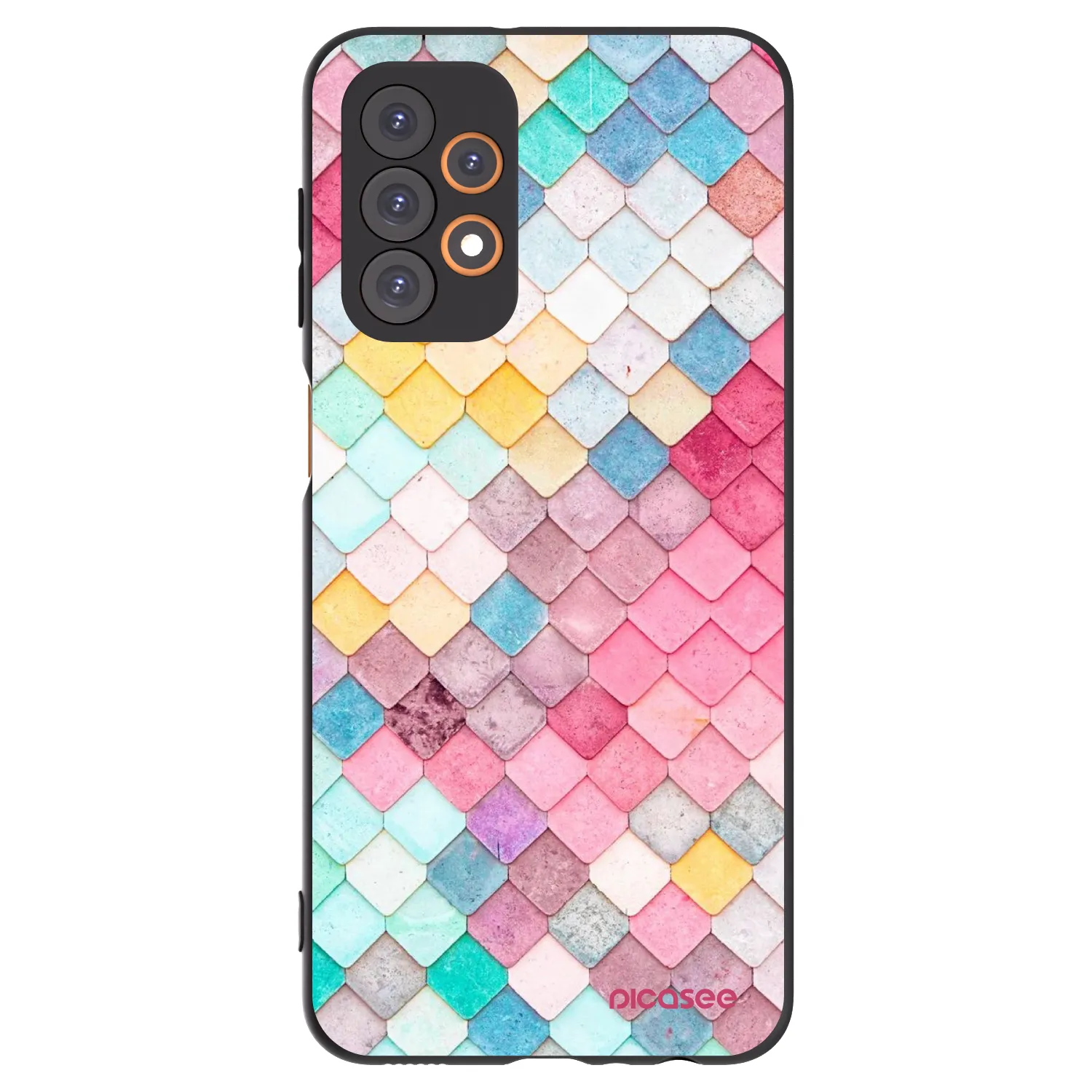 Picasee silikonový černý obal pro Samsung Galaxy A23 A235F 4G - Barevná střecha