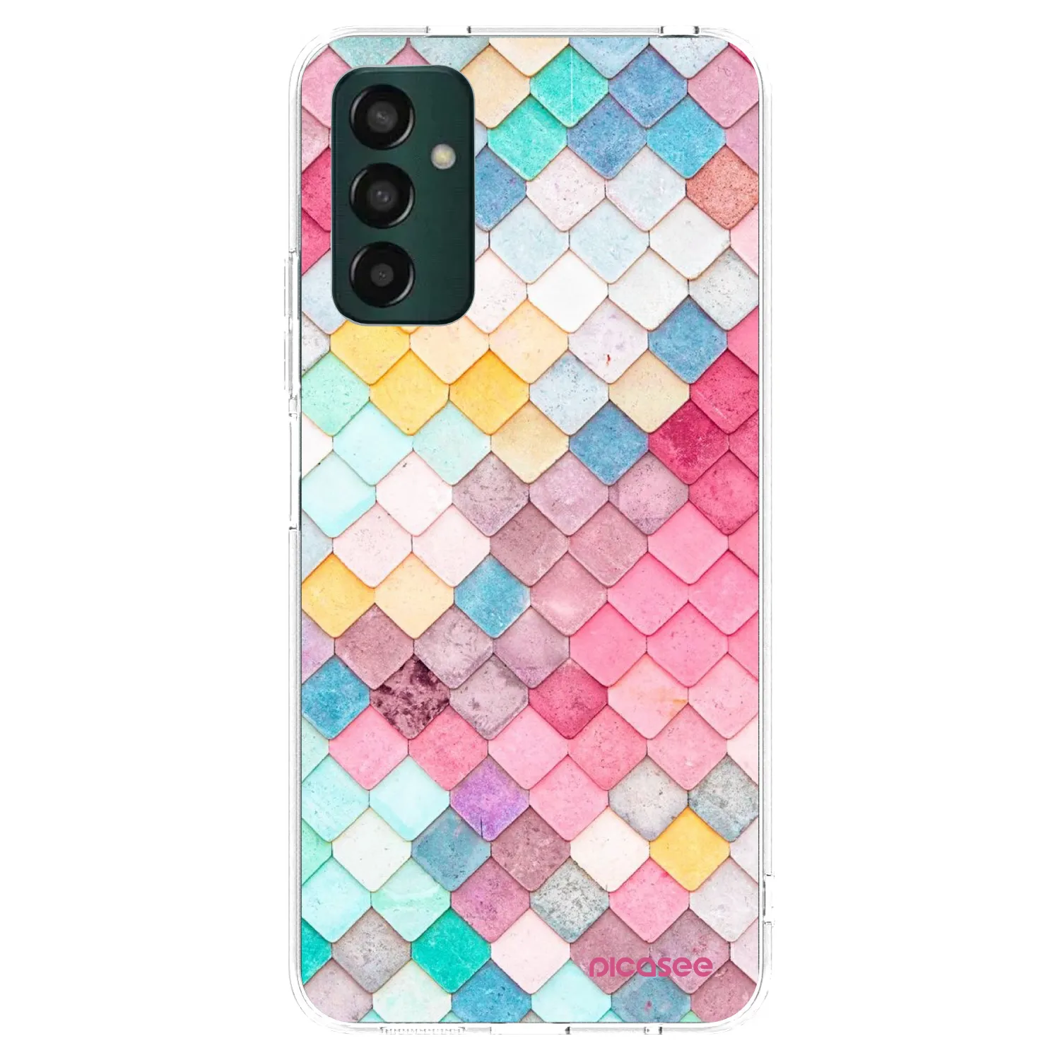 Picasee silikonový průhledný obal pro Samsung Galaxy M23 5G - Barevná střecha