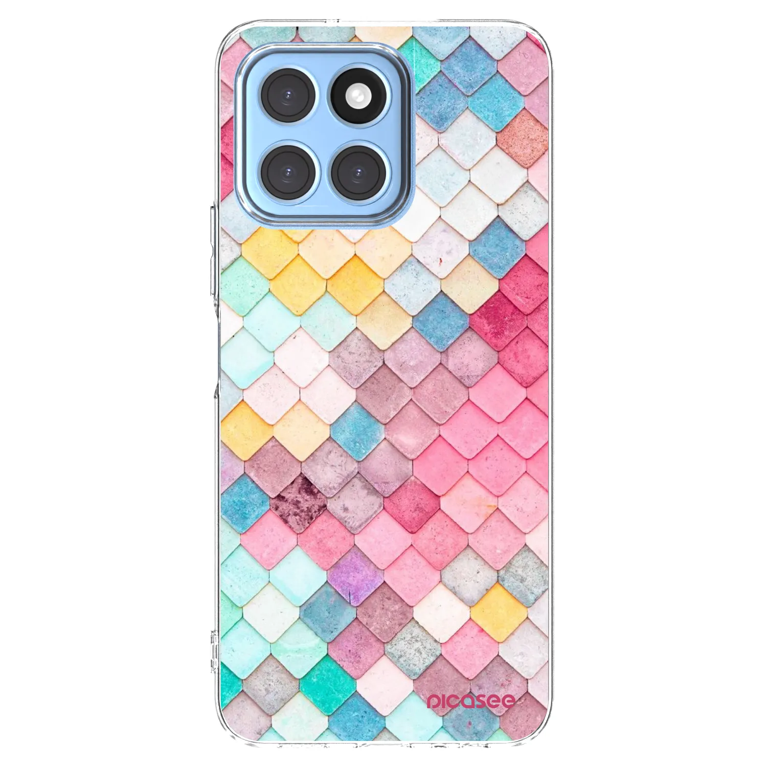 Picasee silikonový průhledný obal pro Honor X8 5G - Barevná střecha