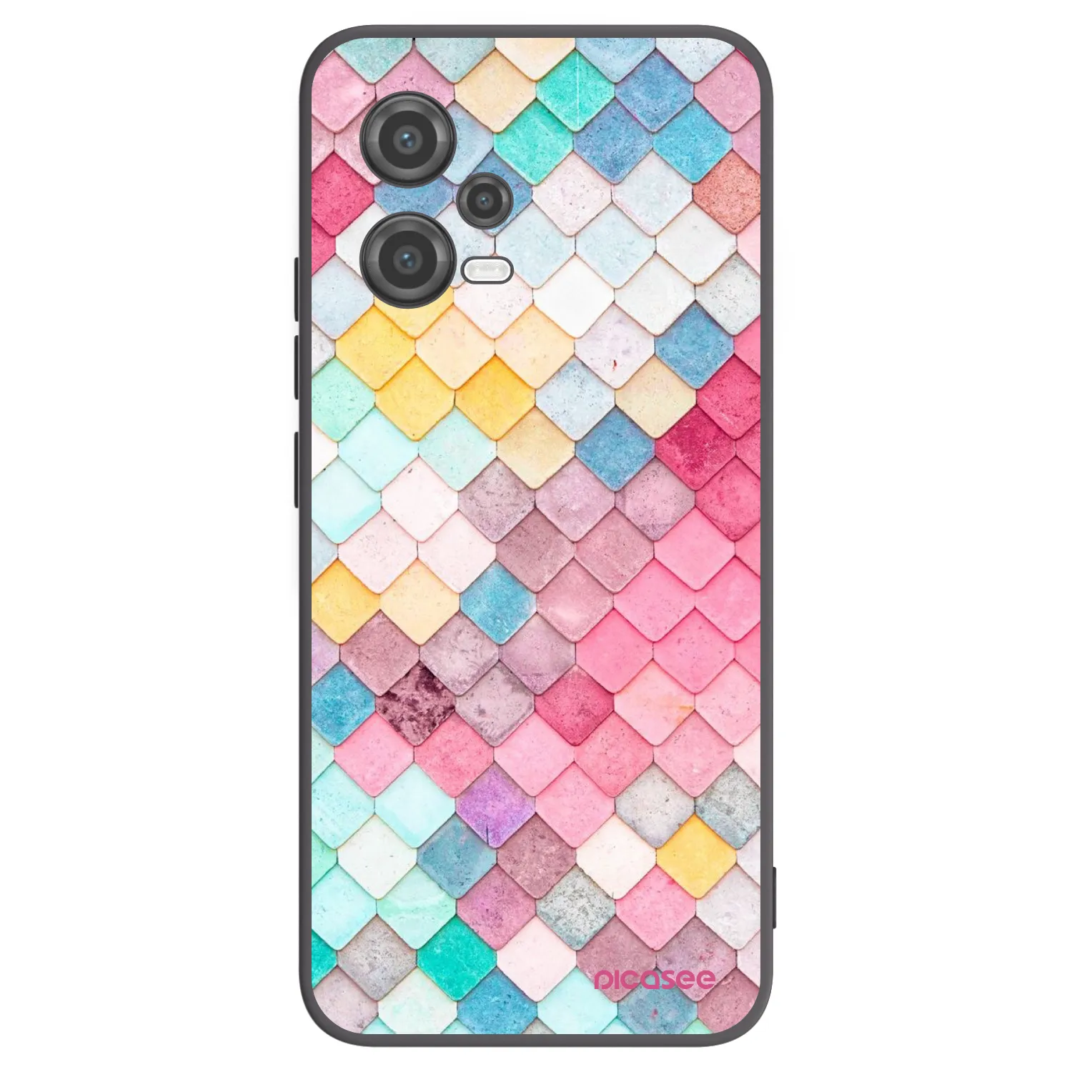 Picasee silikonový černý obal pro Xiaomi Poco X5 - Barevná střecha