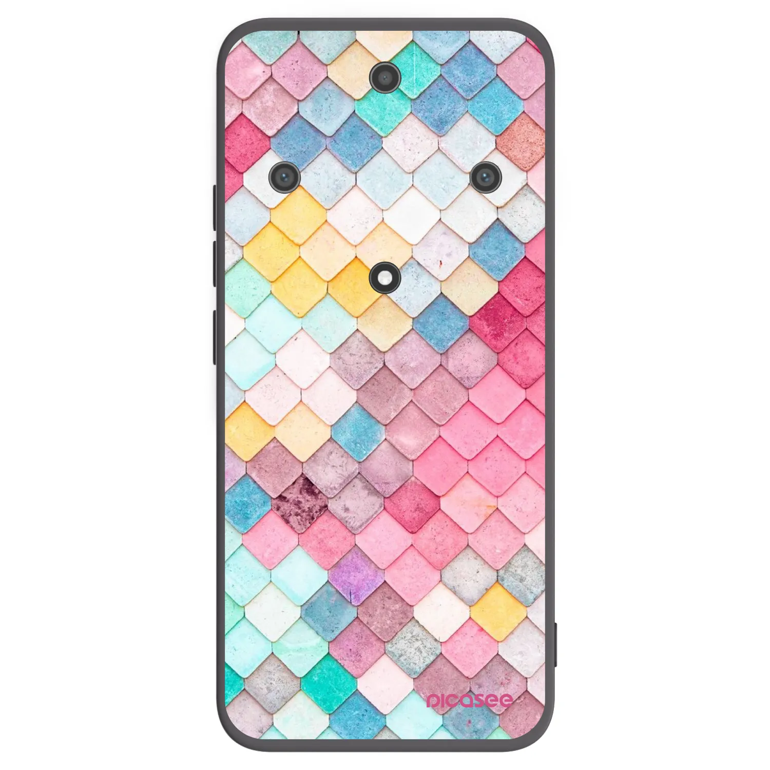 Picasee silikonový černý obal pro Honor Magic5 Lite 5G - Barevná střecha