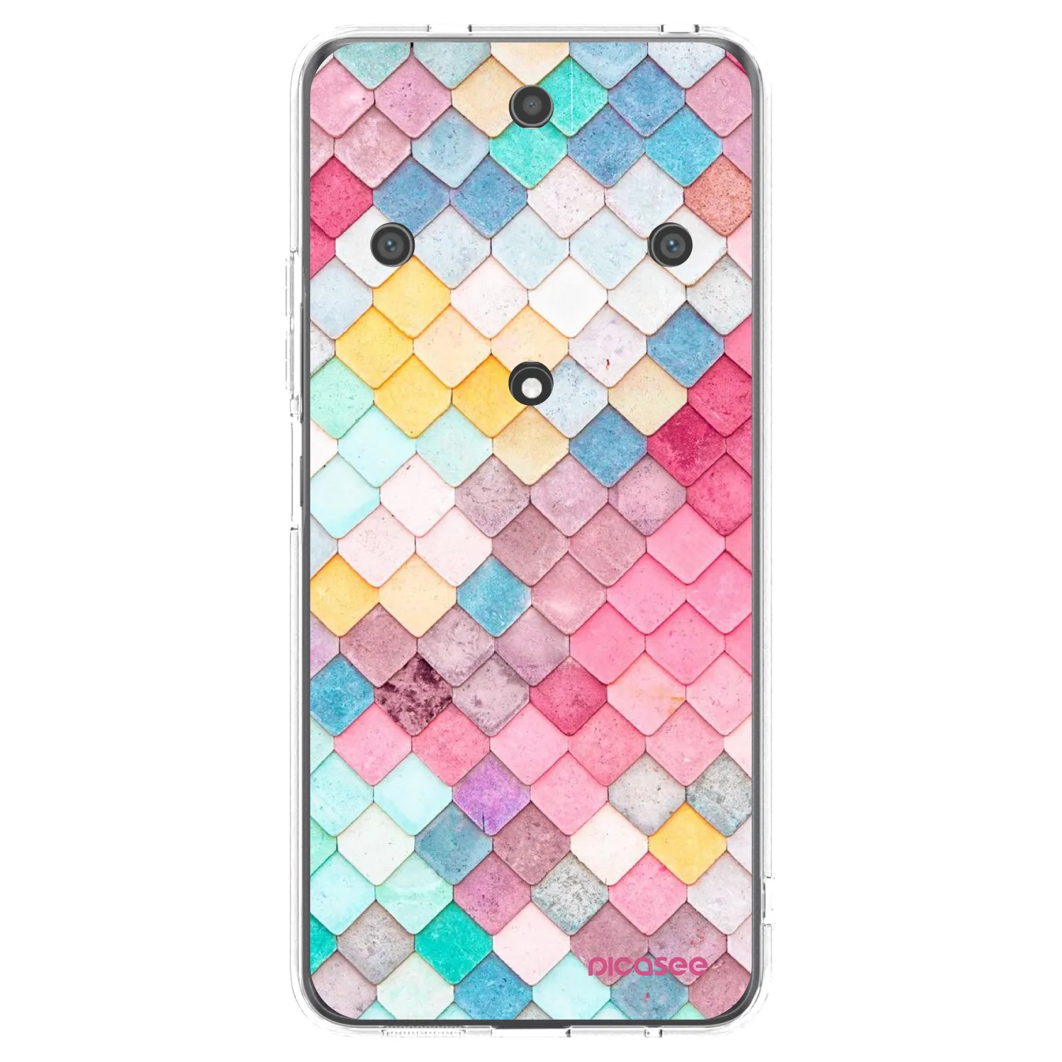Picasee silikonový průhledný obal pro Honor Magic5 Lite 5G - Barevná střecha