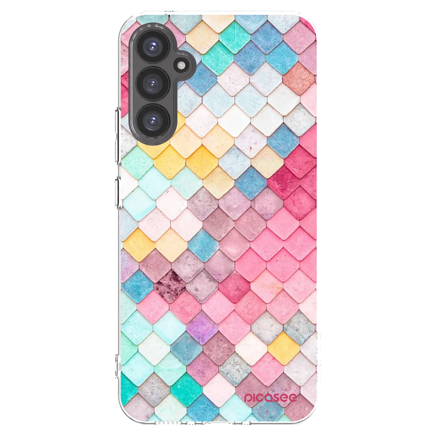Picasee silikonový průhledný obal pro Samsung Galaxy A34 5G A346B - Barevná střecha