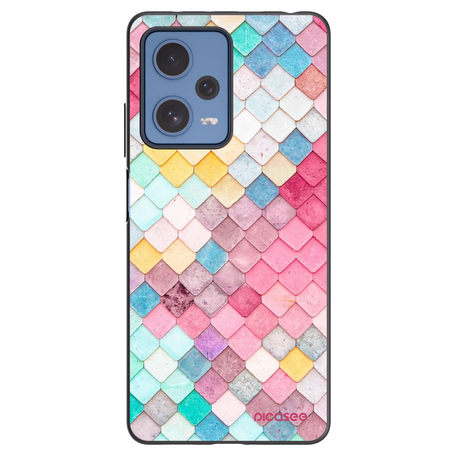 Picasee silikonový černý obal pro Xiaomi Redmi Note 12 Pro 5G - Barevná střecha