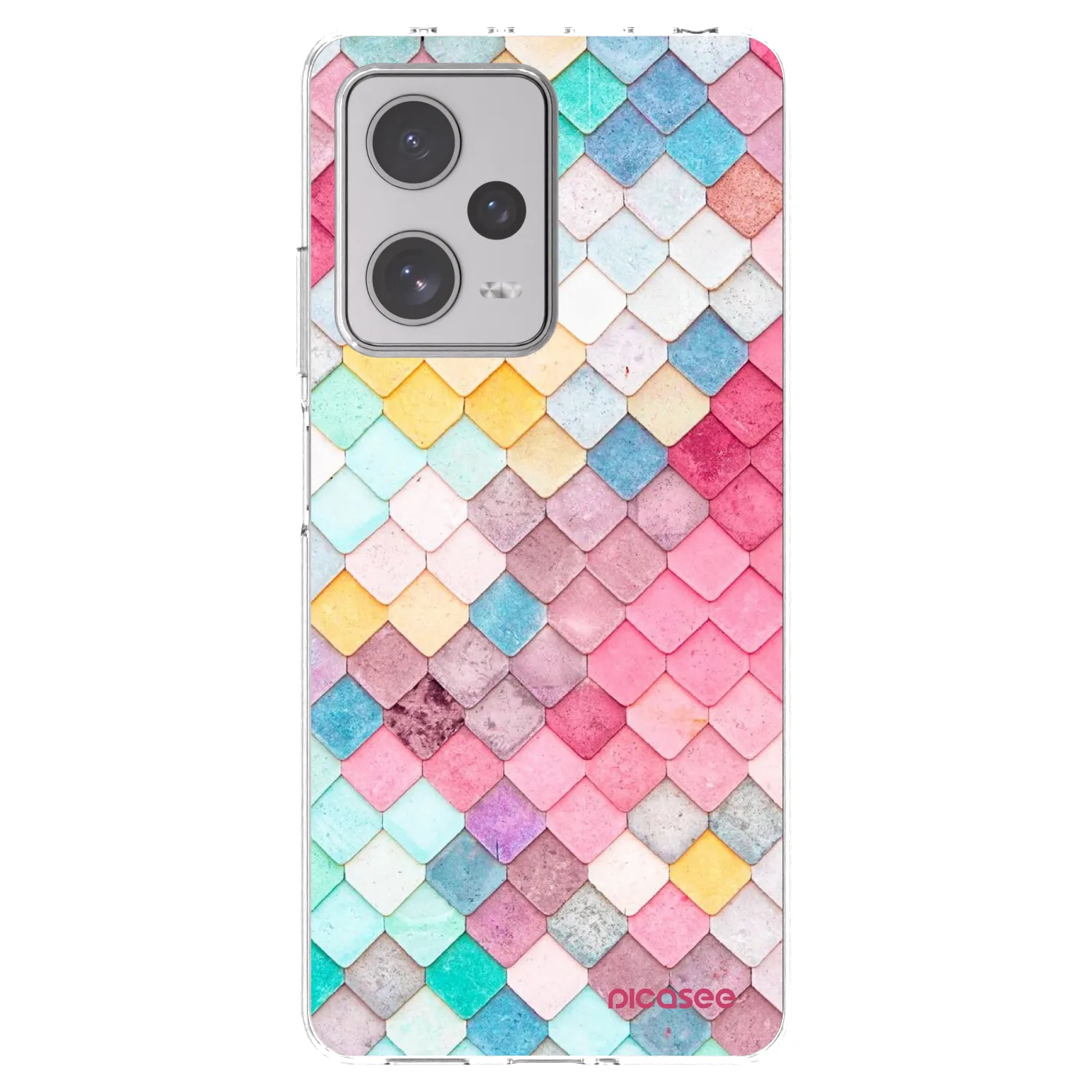 Picasee silikonový průhledný obal pro Xiaomi Redmi Note 12 Pro+ 5G - Barevná střecha