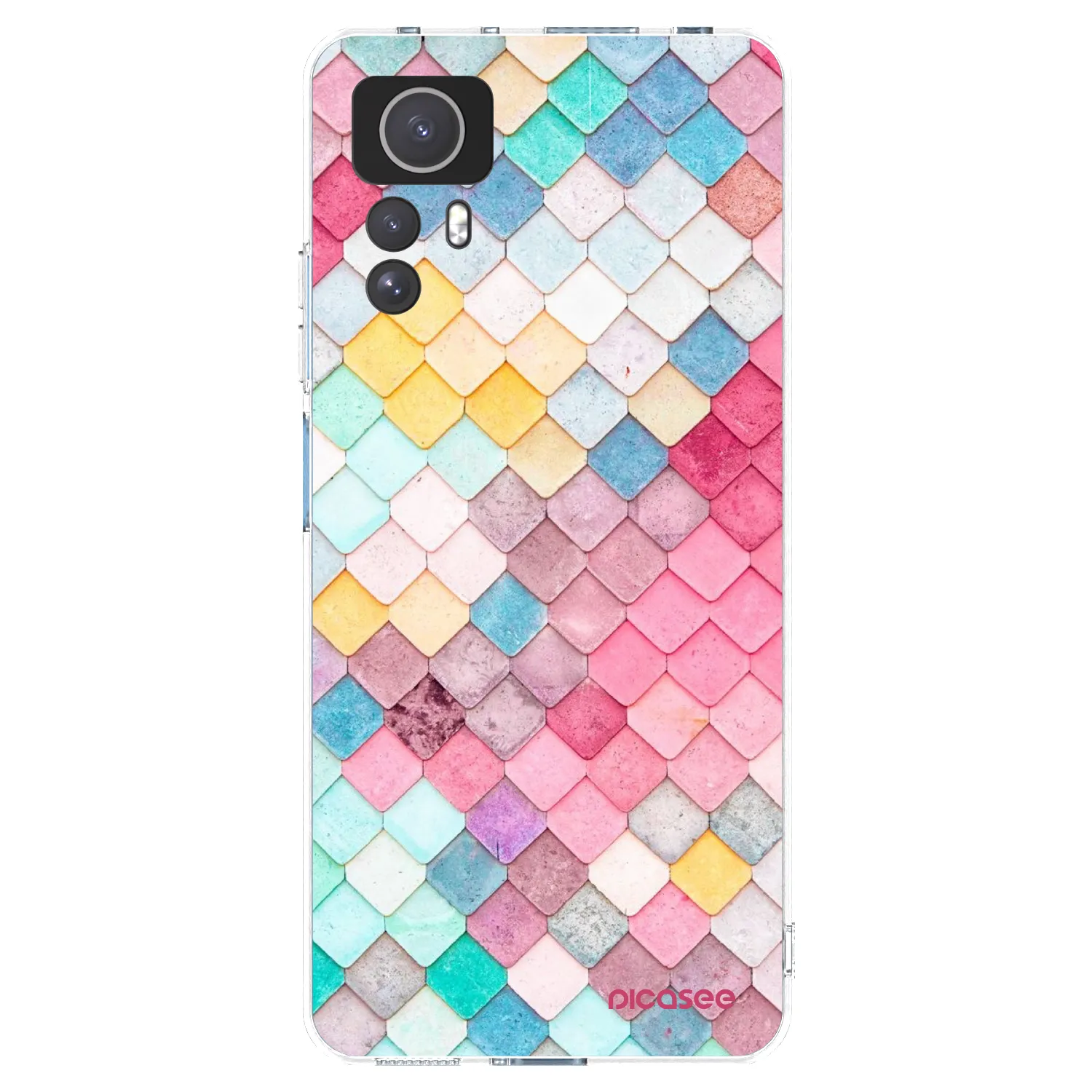 Picasee silikonový průhledný obal pro Xiaomi Redmi Note 12S - Barevná střecha
