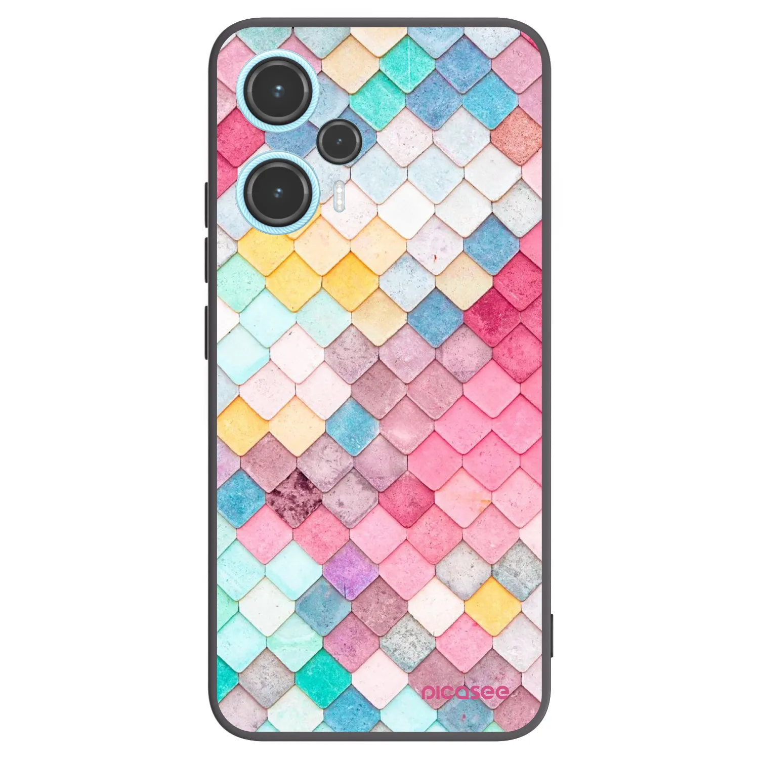 Picasee silikonový černý obal pro Xiaomi Poco F5 - Barevná střecha