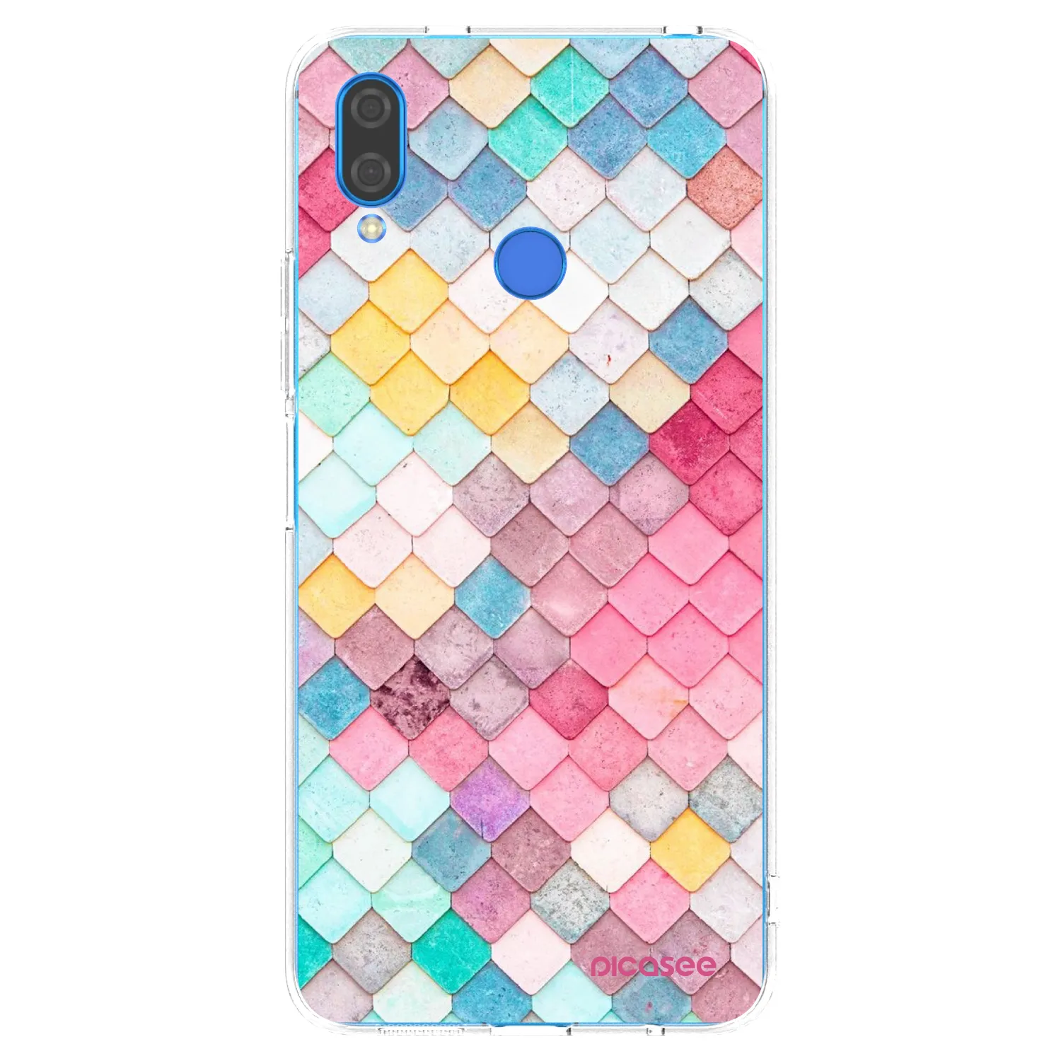 Picasee silikonový průhledný obal pro Huawei Nova 3 - Barevná střecha