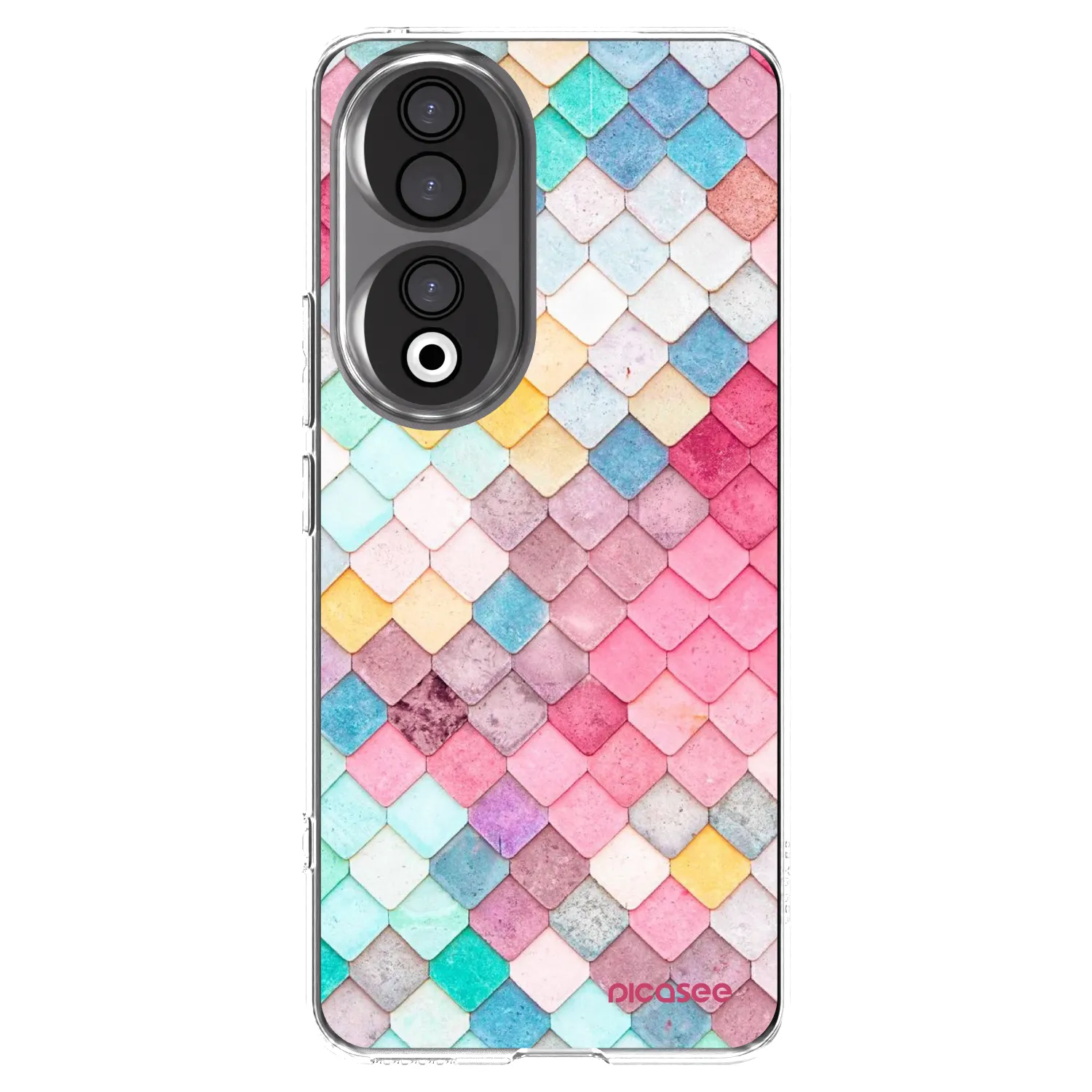 Picasee silikonový průhledný obal pro Honor 90 5G - Barevná střecha
