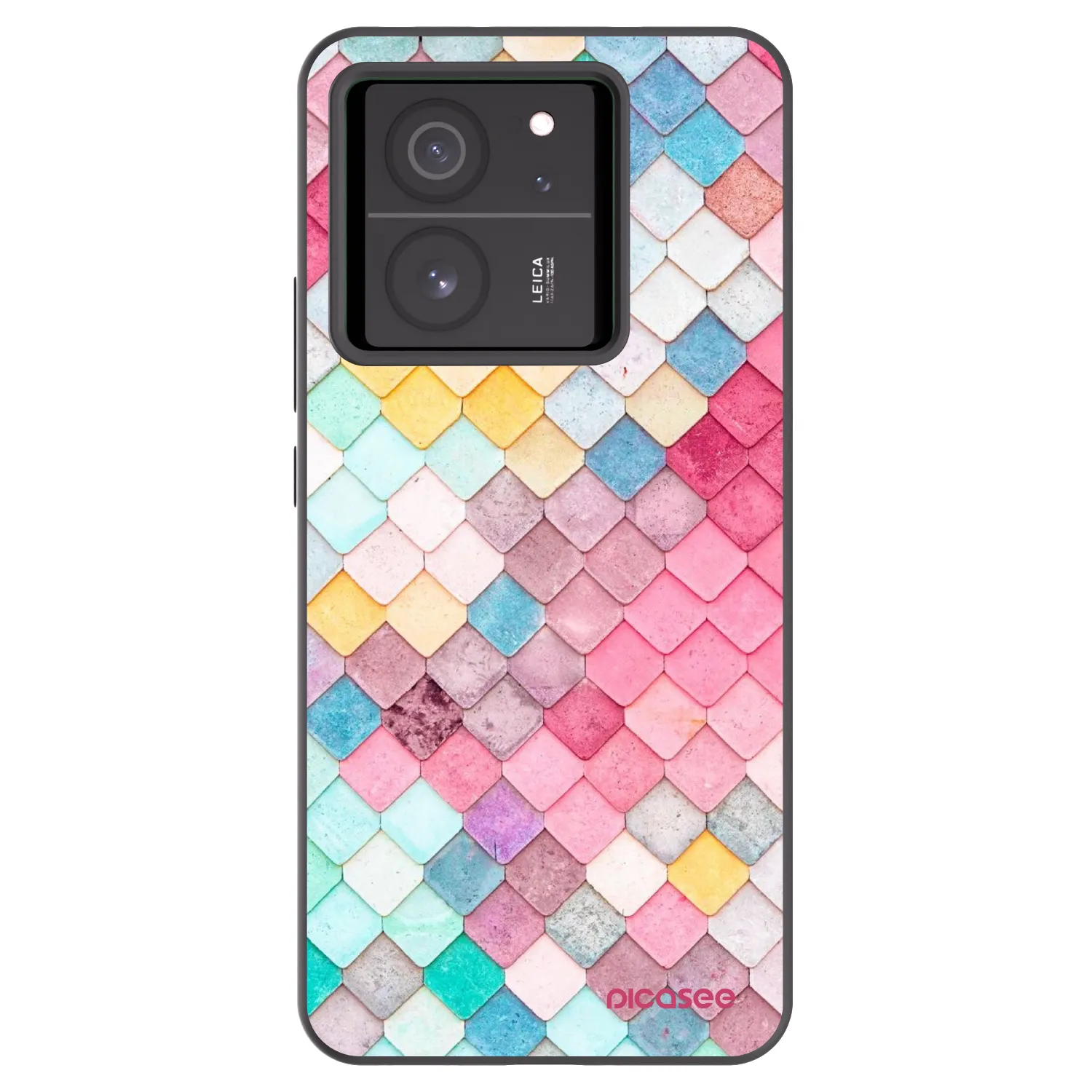 Picasee silikonový černý obal pro Xiaomi 13T Pro - Barevná střecha