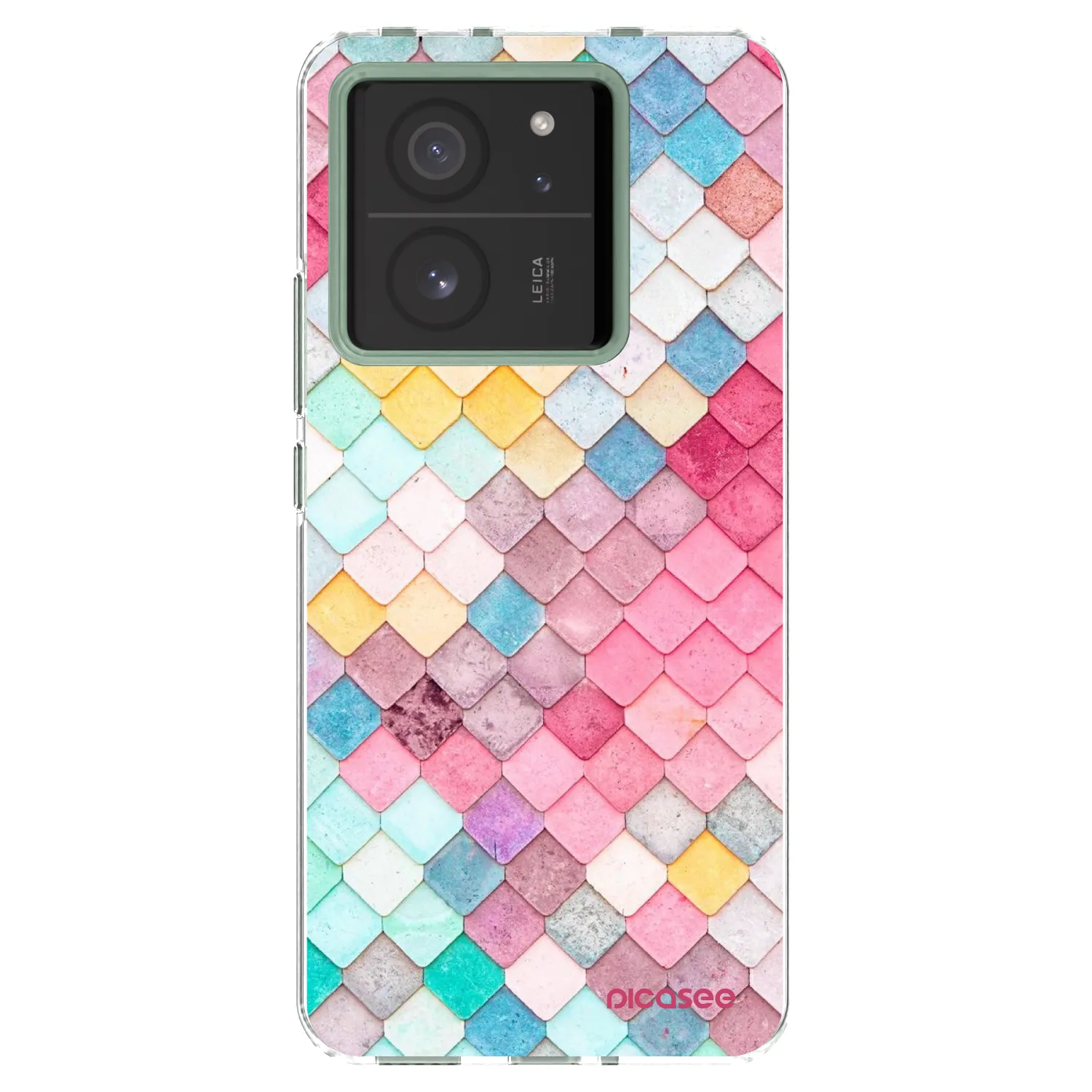 Picasee silikonový průhledný obal pro Xiaomi 13T Pro - Barevná střecha