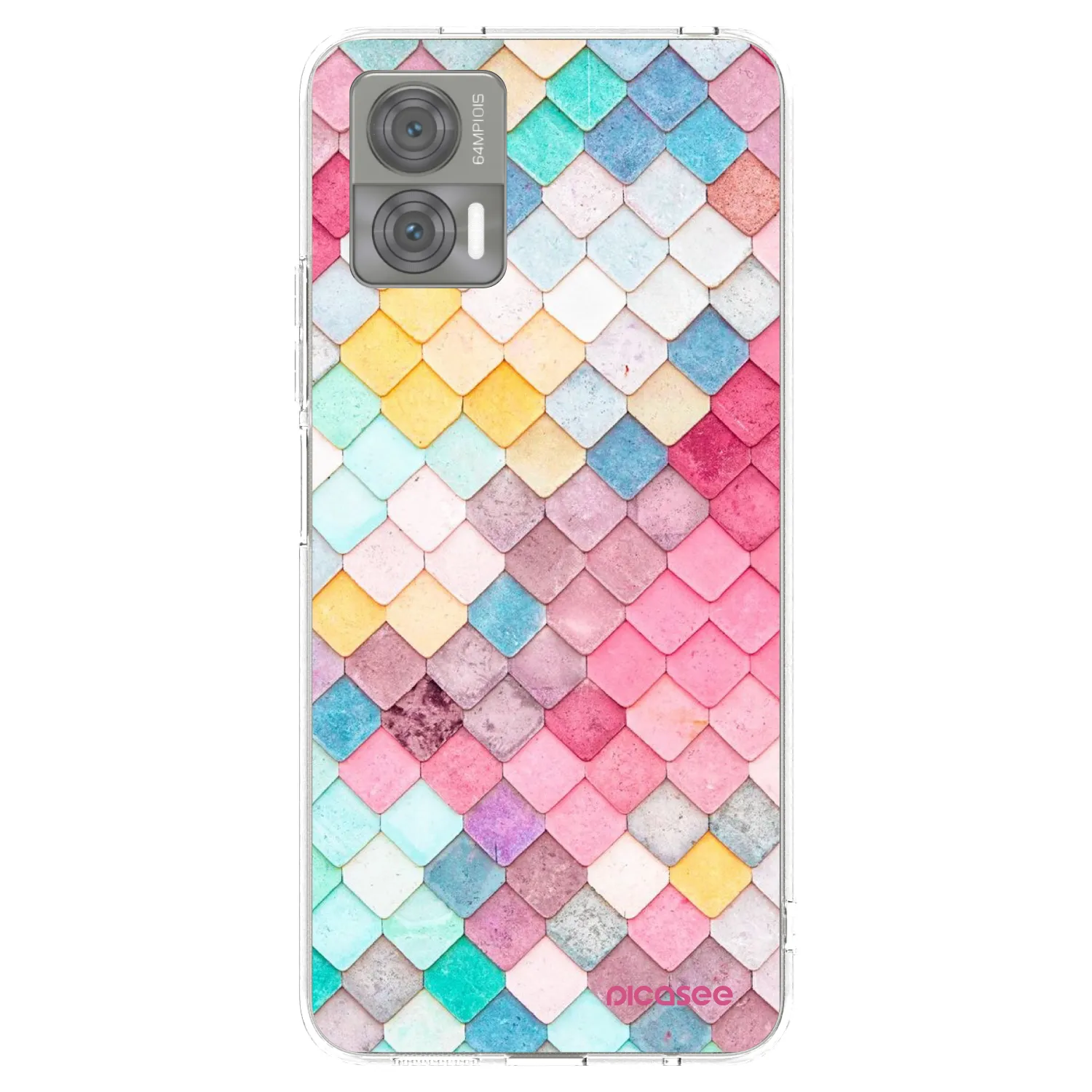 Picasee silikonový průhledný obal pro Motorola Edge 30 Neo - Barevná střecha