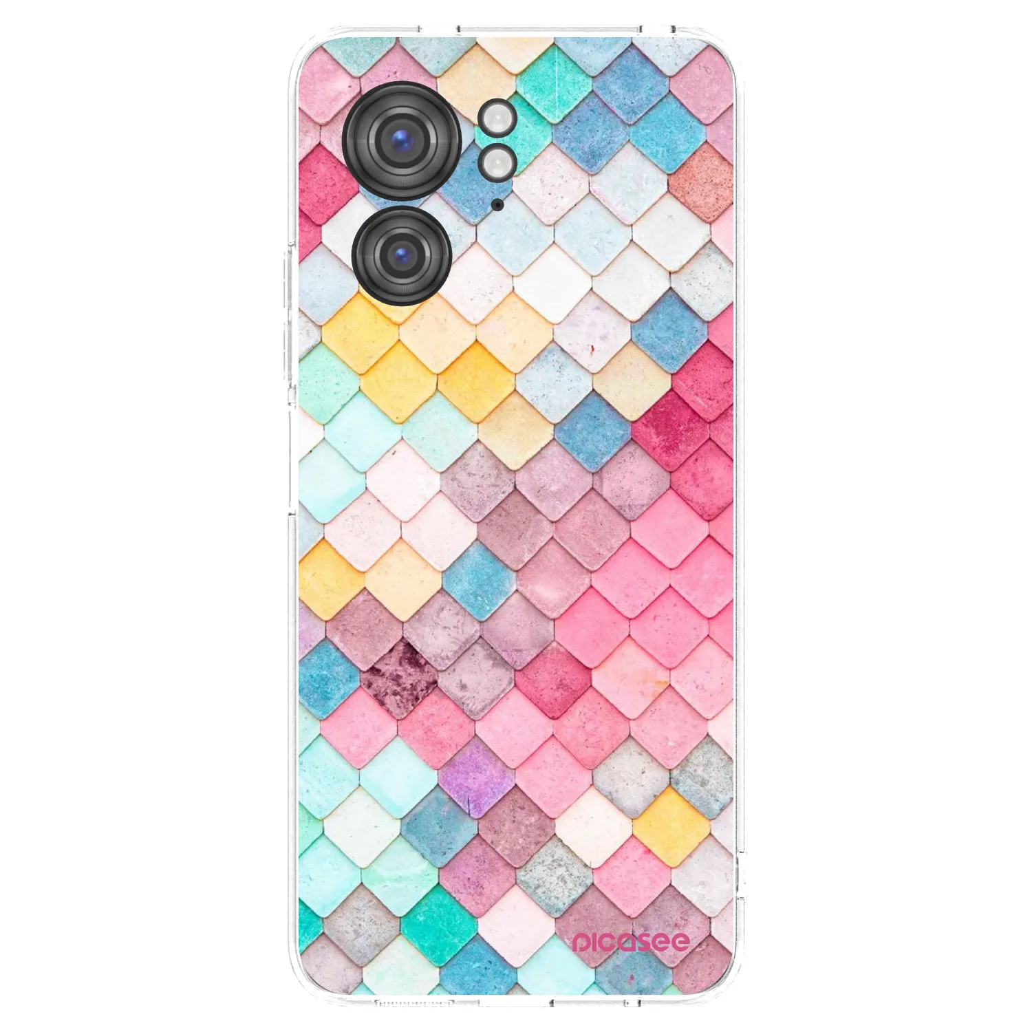 Picasee silikonový průhledný obal pro Motorola Edge 40 - Barevná střecha